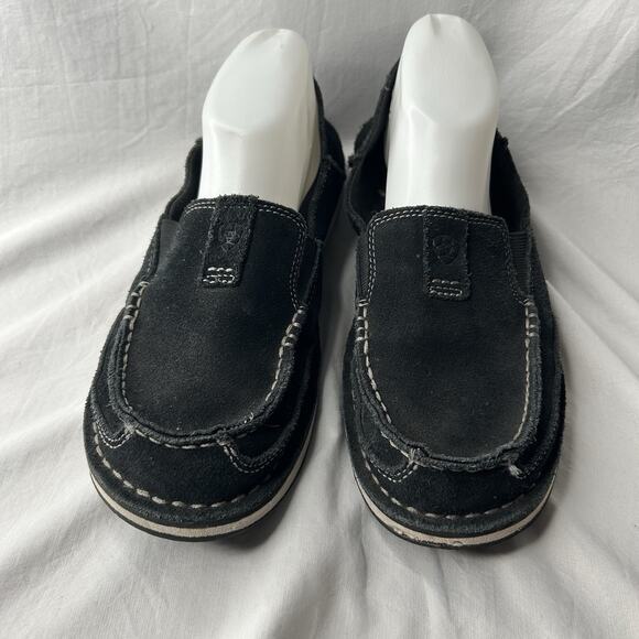 ARIAT Cruiser Ladies Slip On size 9.5 B Black Suede - Picture 2 of 6